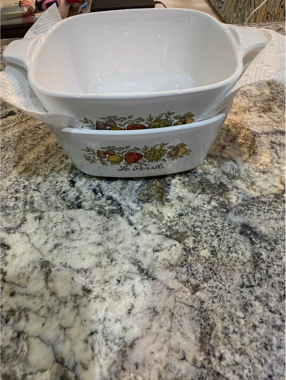 Corning Ware Lo Persil Square Casserole Baking Dish